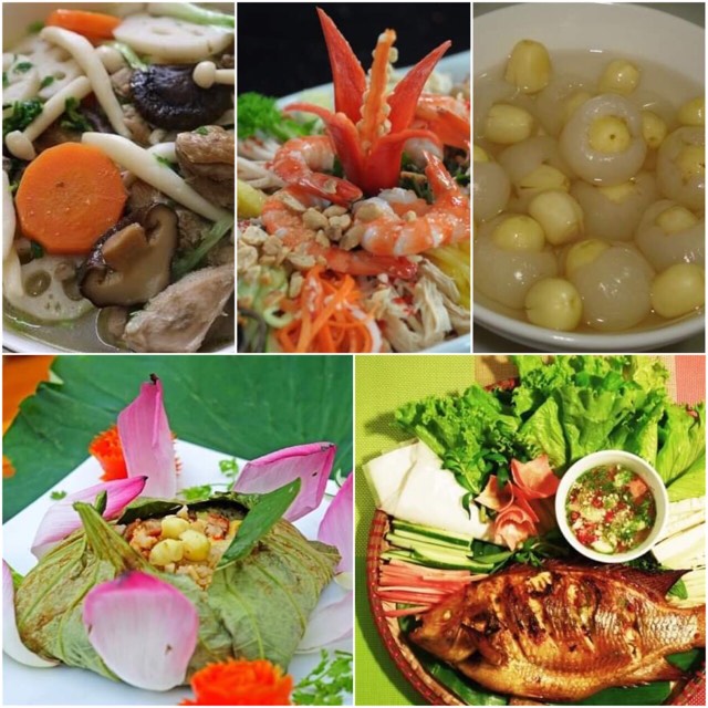 Sen: mỗi bộ phận, một món ngon