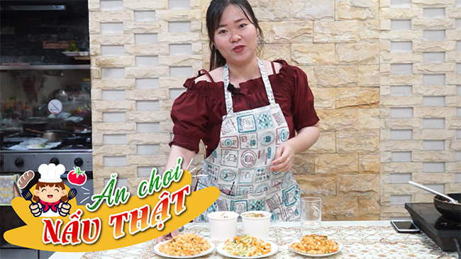 Ăn chơi nấu thật: Trổ tài đầu bếp với bắp xào tam vị