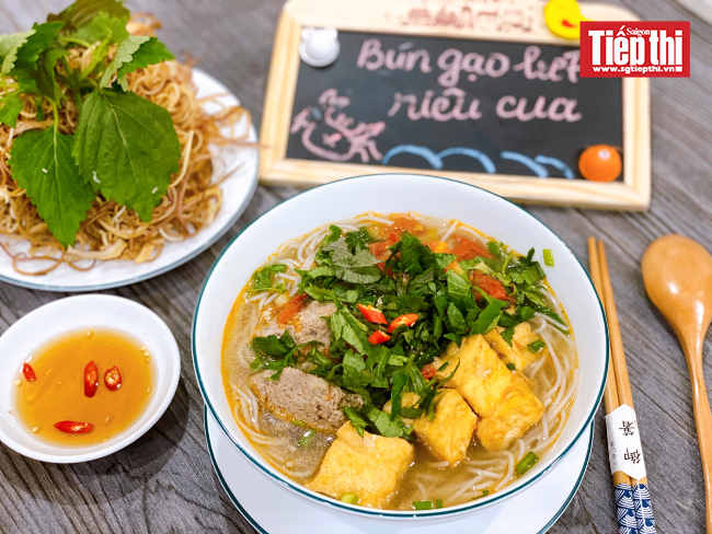 Món ngon lành mạnh: bún gạo lứt riêu cua - Sài Gòn Tiếp Thị