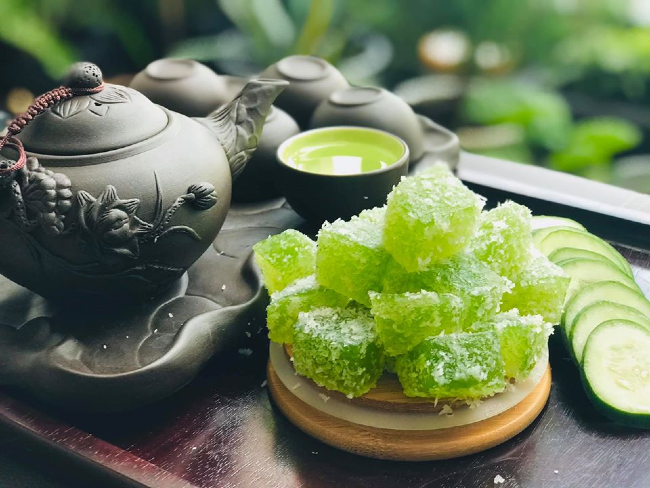 Làm món bánh xanh mát như ngọc với công thức thật đơn giản