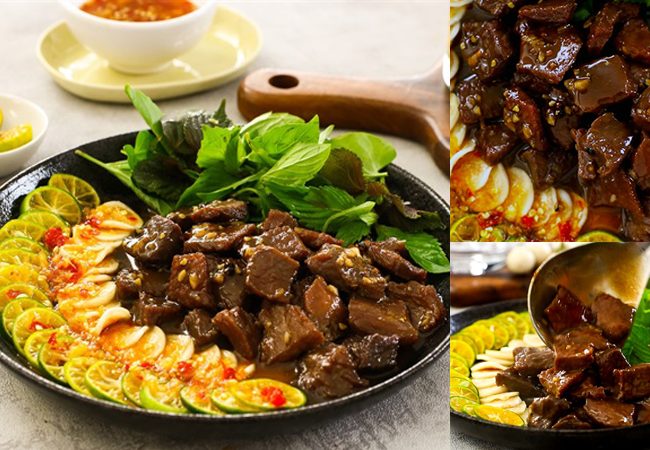 Trưa nay ăn gì: mới lạ với bò tắm mắm tắc