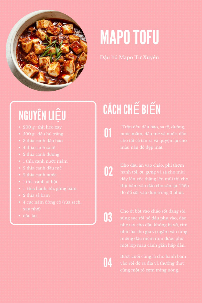 Trưa nay ăn gì: đổi vị bữa trưa với Mapo Tofu - Sài Gòn Tiếp Thị