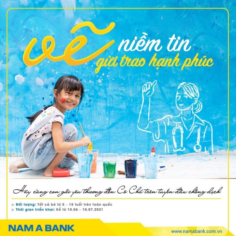 Nam Á Bank phát động cuộc thi vẽ tranh ủng hộ tuyến đầu chống dịch