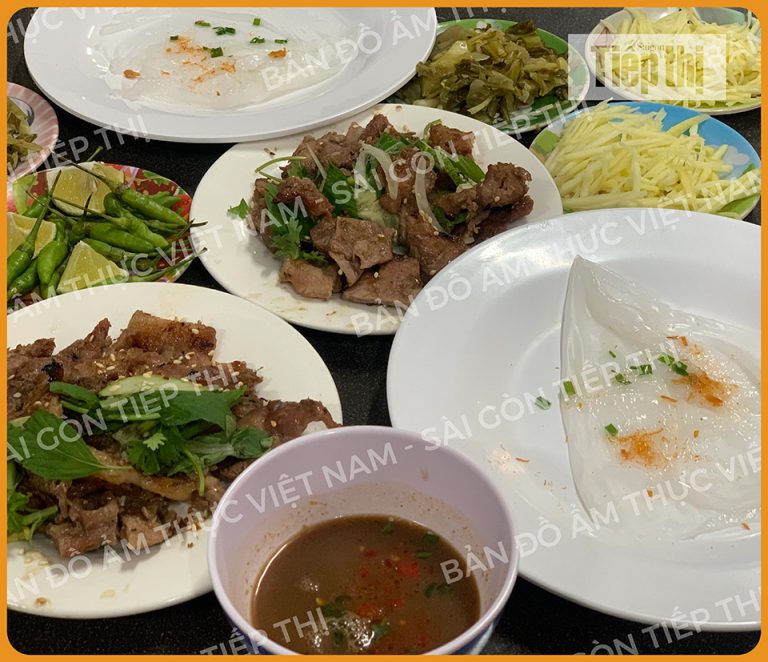 Bản đồ ẩm thực: “Độc lạ” món bánh ướt thịt nướng tự cuốn của Buôn Mê