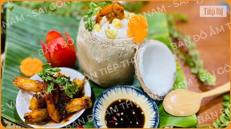 Bản đồ ẩm thực: Cơm trái dừa, món ngon “vạn người mê” giữa xứ dừa