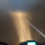 Tầm nhìn 2m khi bật đèn xe máy.