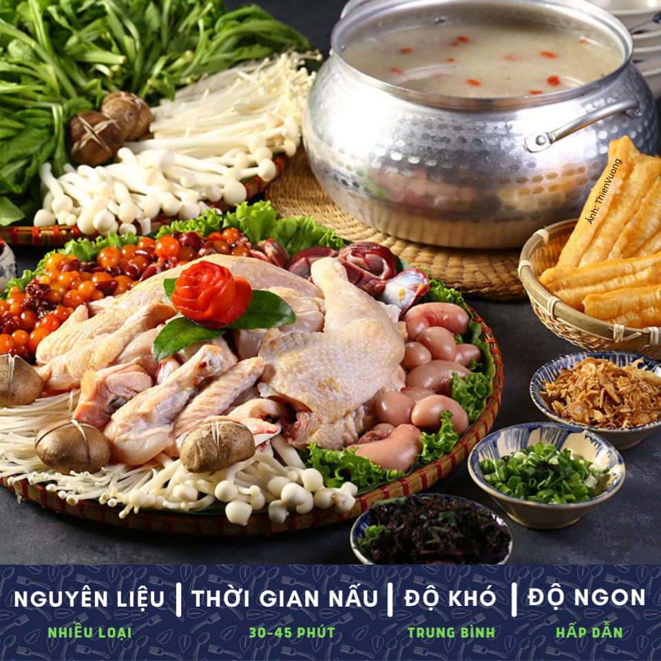 Xì Xụp Nồi Lẩu Cháo Gà Thơm Ngon, Bổ Dưỡng