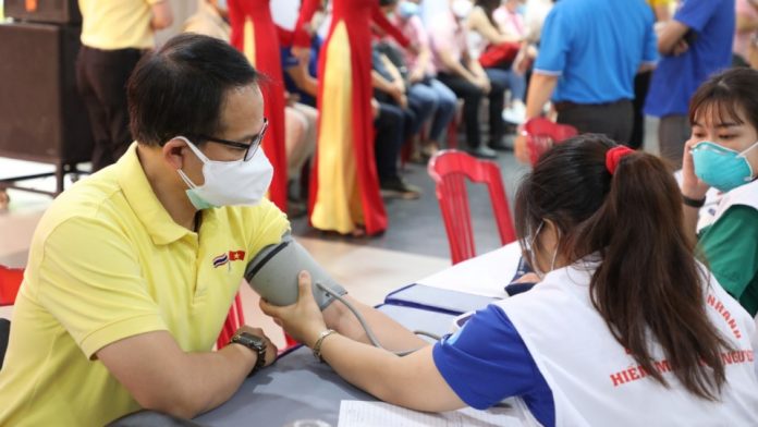 chương trình hiến máu của lãnh sự quán Thái Lan