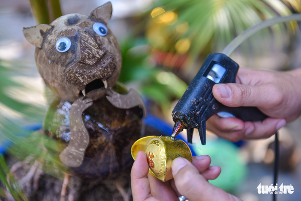 Bonsai dừa hình hổ đón Tết Nhâm Dần